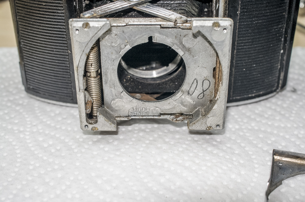 Agfa Karat front standard with shutter removed