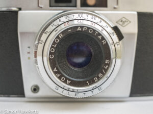 Agfa Silette - Color Apotar 45mm f/2.8 lens