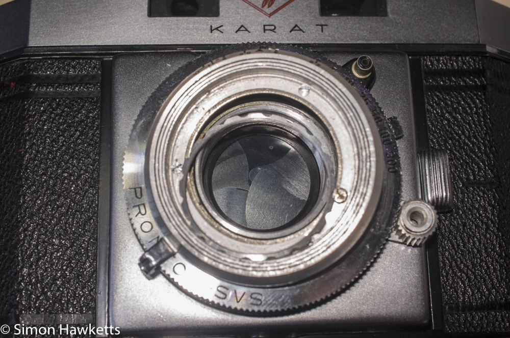 Agfa Karat IV shutter repair - undoing the retaining ring