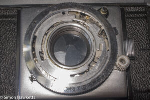 Agfa Karat IV shutter repair - removing the speed setting ring