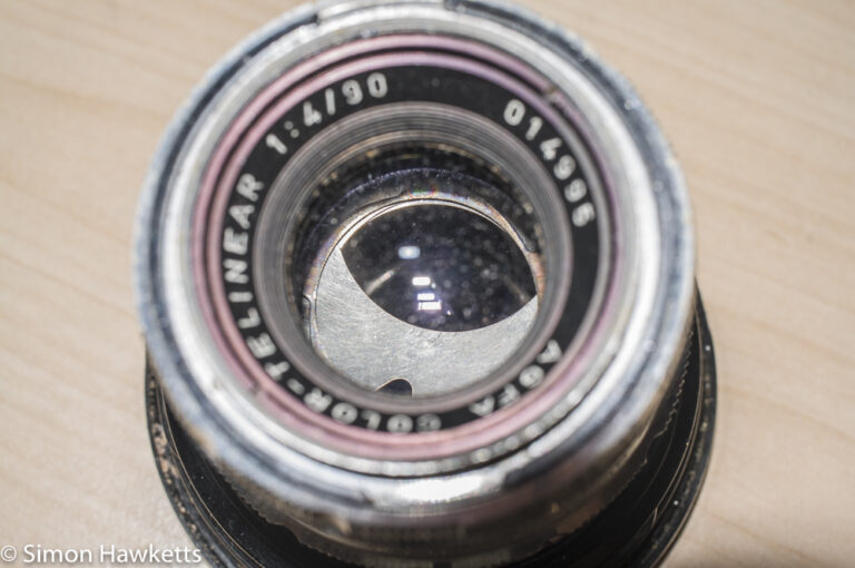 A Picture of the Agfa Color-Telinear 90mm lens