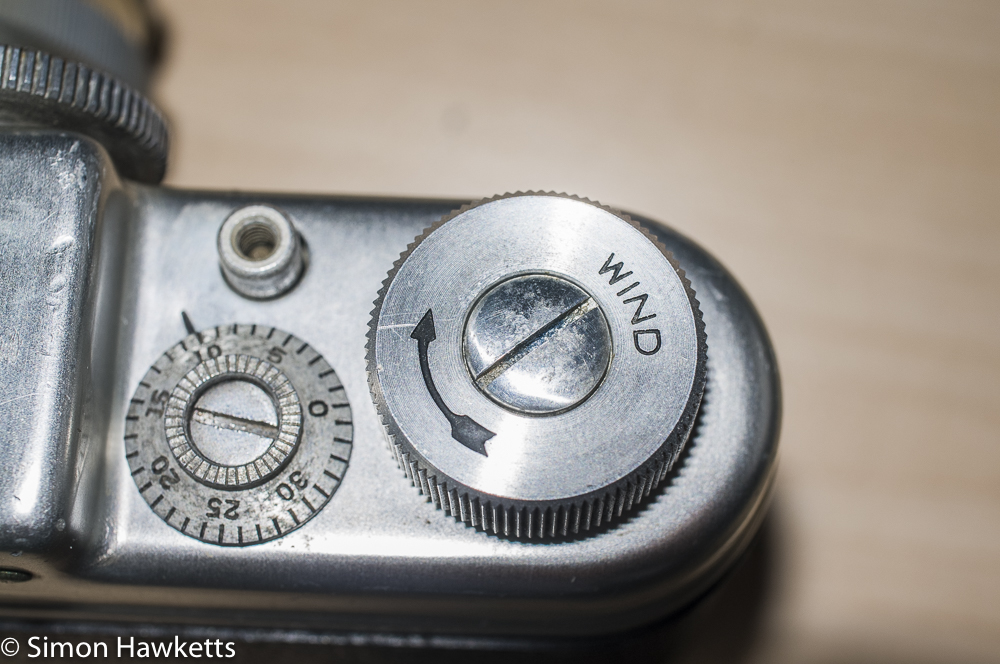 argus c4 35mm rangefinder camera film advance knob