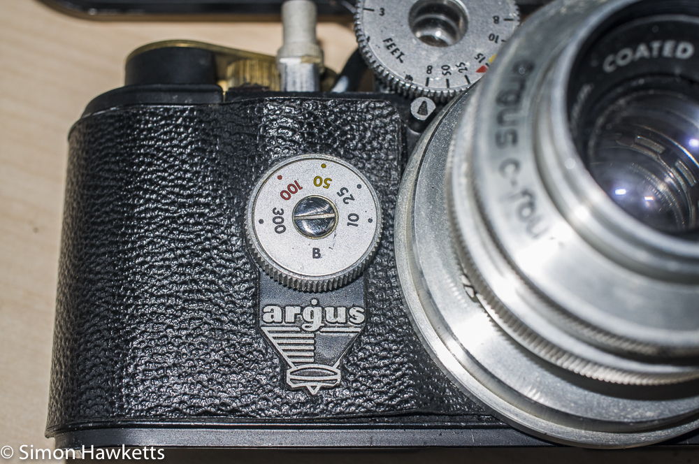 argus c4 35mm rangefinder camera removing the front covering