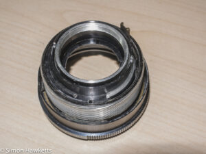 Auto Takumar 55mm f/2.2 strip down - Front of lens with the aperture blades removed