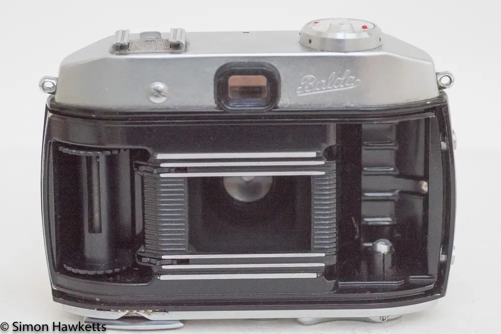 balda baldamatic i 35mm rangefinder camera film chamber open