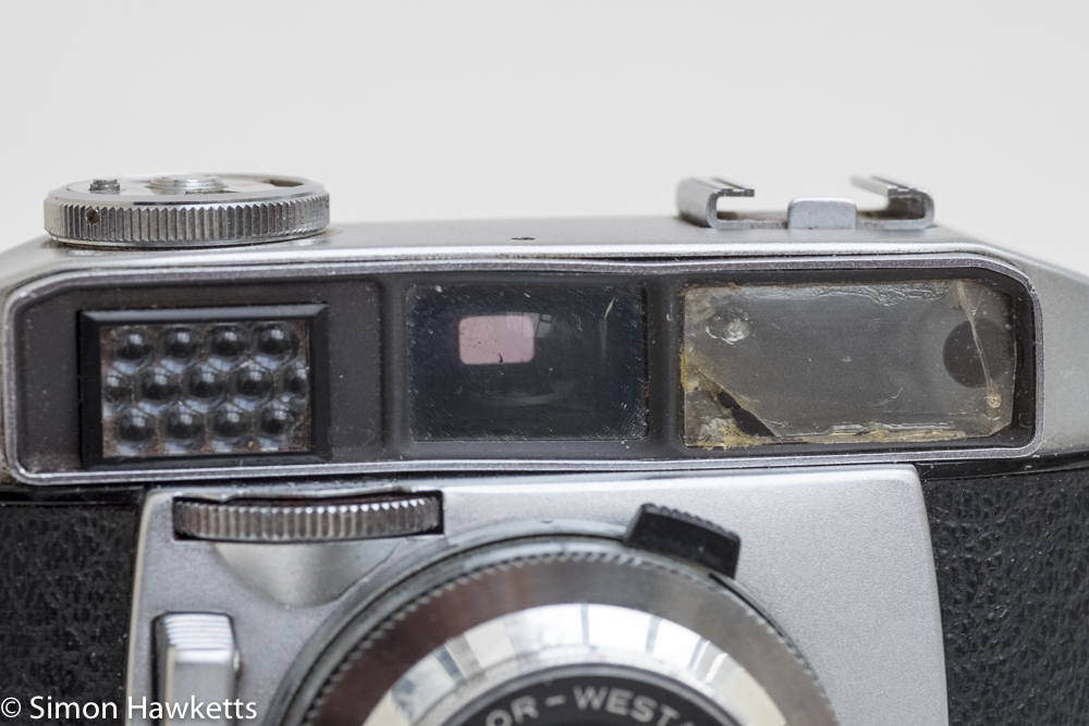 balda baldessa 1b 35mm rangefinder camera some damage to the rangefinder window