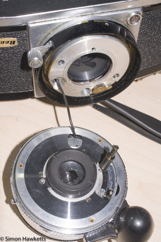 Stripping down a Beauty Beaumat - lens removed from camera body