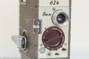 Bell and Howell 624 8mm movie camera controls