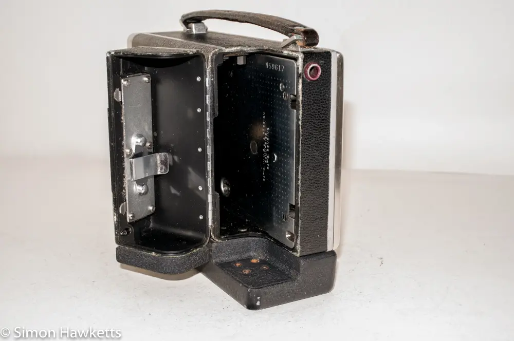 bell howell 200ee cine camera film compartment open