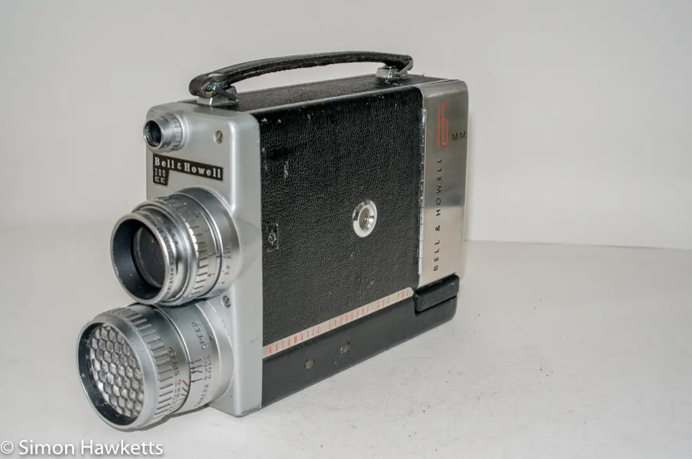 bell howell 200ee cine camera side view