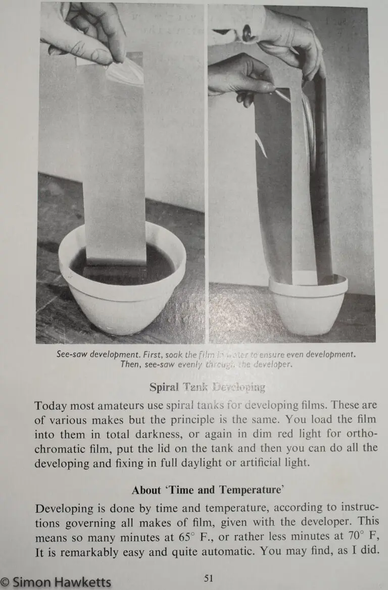 Boy's book of Photography - See-saw film development