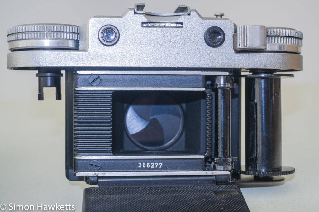 Braun Paxette viewfinder camera - Film chamber