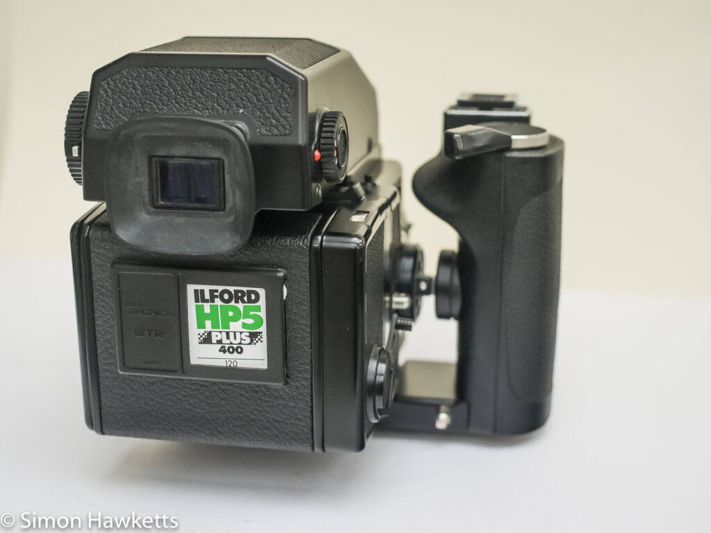 bronica etrsi view from behind camera