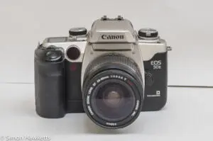 Canon EOS 50e 35mm autofocus camera - front of camera