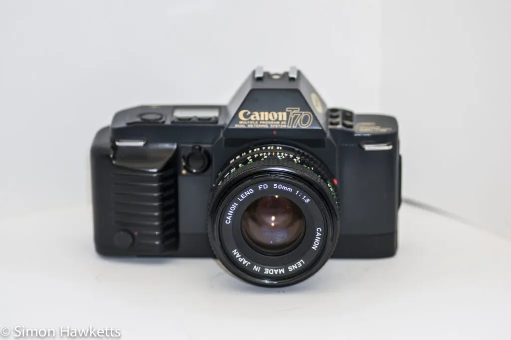 Canon T70 - front view
