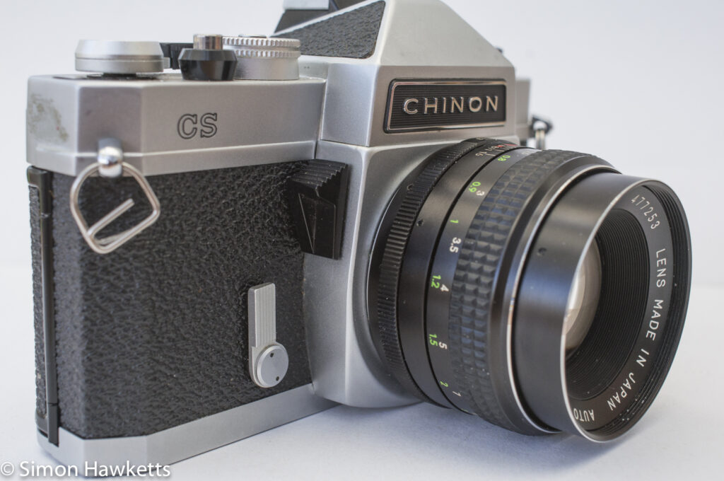 Chinon CS - Self timer and exposure metering switch