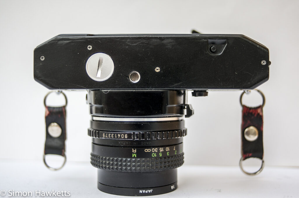 cosina ct 1 35mm slr showing camera base