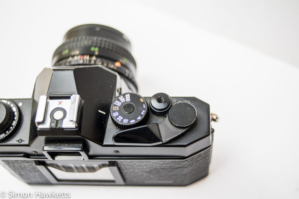 cosina ct 1 35mm slr showing camera controls