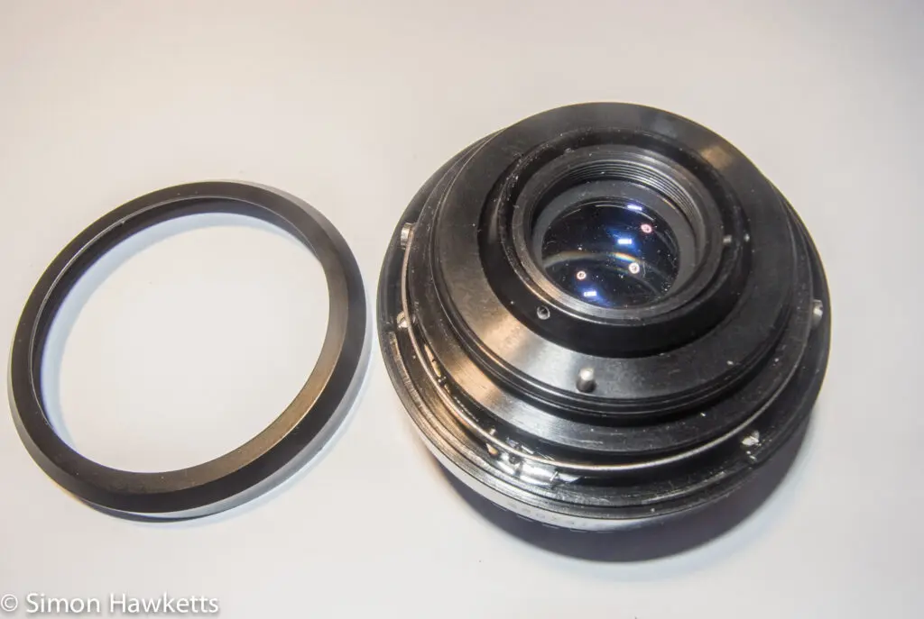domiplan 50mm strip down bottom of the lens
