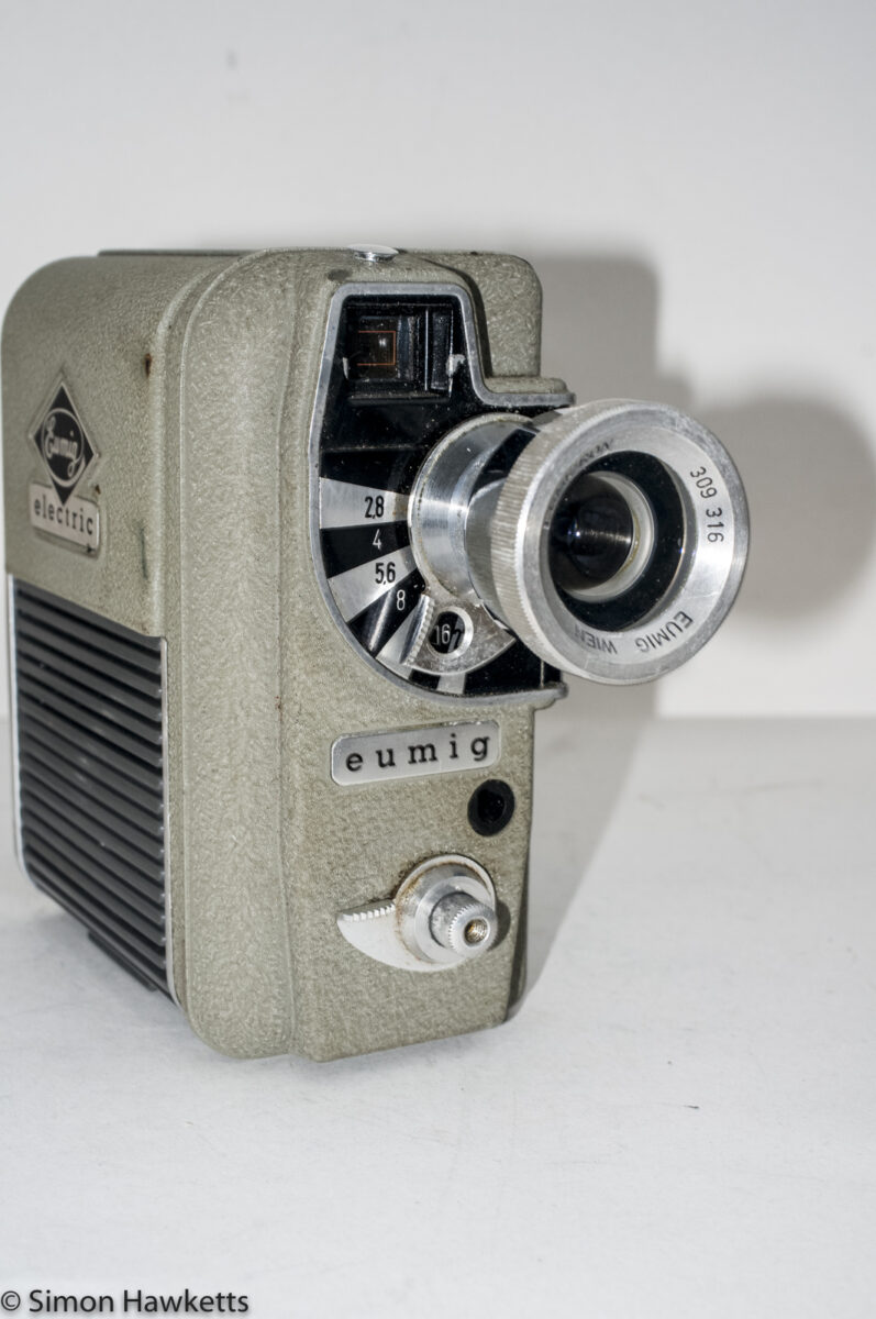 Eumig Electric 8 Cine Camera - Camera with add on lens fitted