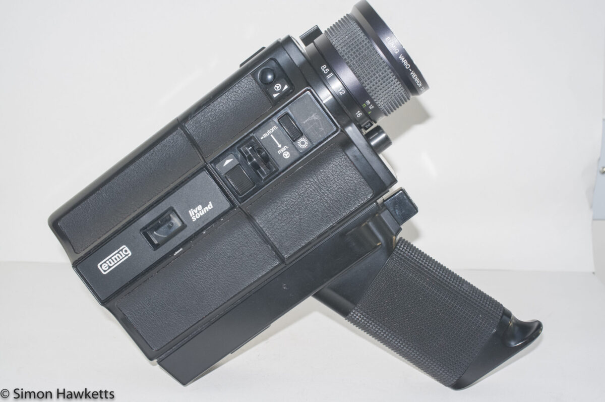 Eumig Sound 31 XL cine camera - side view showing film compartment