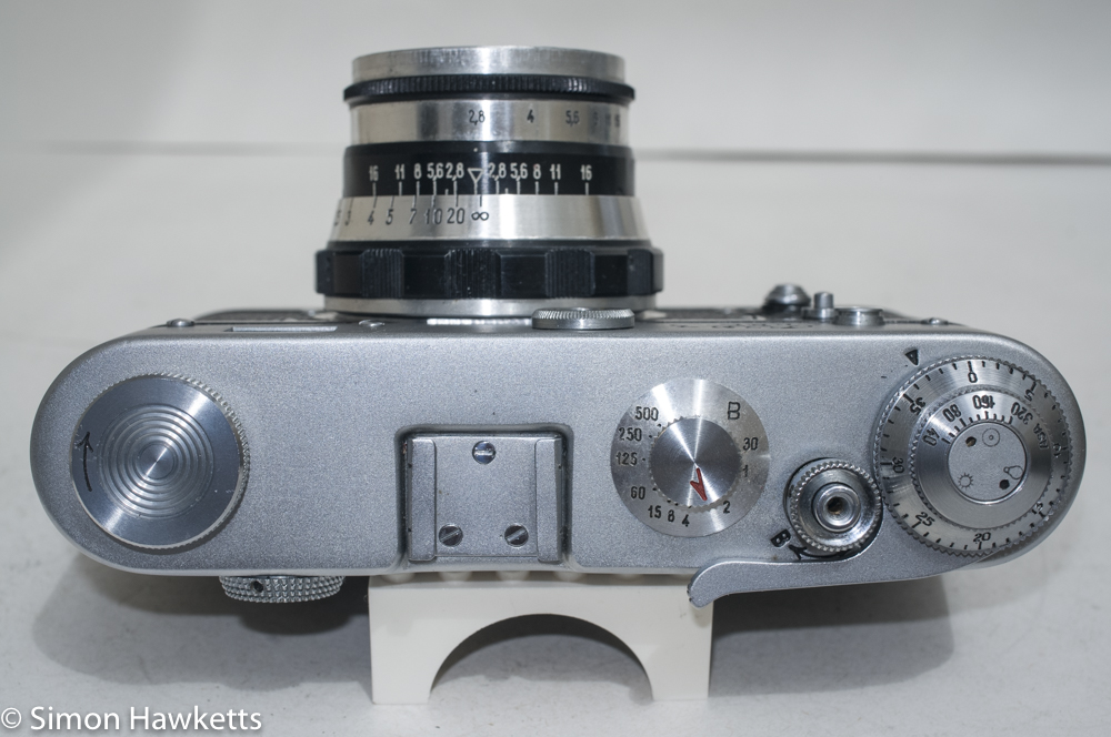 Fed 3 rangefinder camera - Top of camera