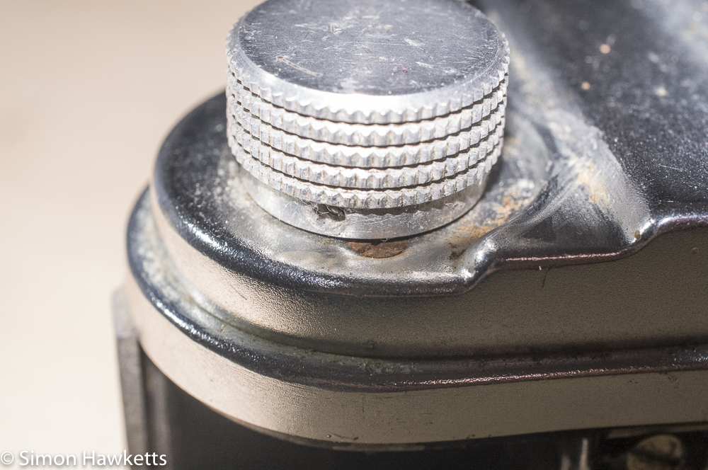 Finetta 88 camera - screw holding rewind knob