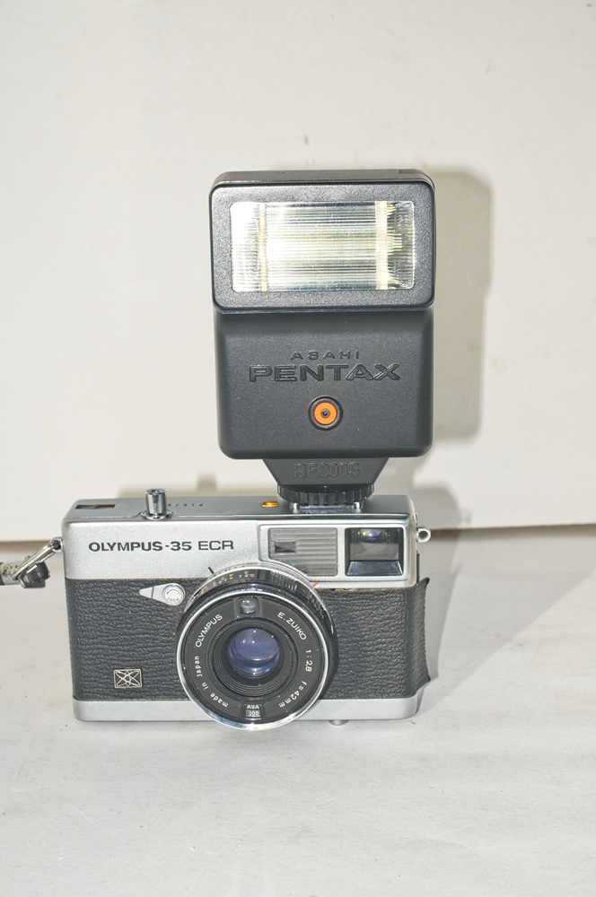 Fitted with Pentax Flash
