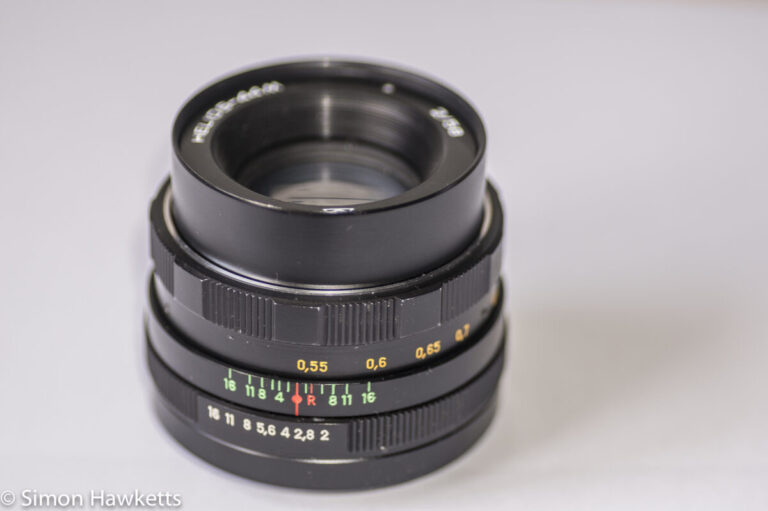 Helios 44M focus thread cleanup -  lens