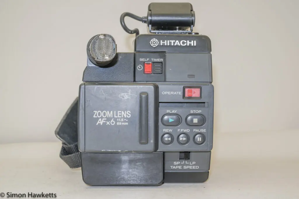 Hitachi VM-C30E VHS-C camcorder - lens cover set for playback