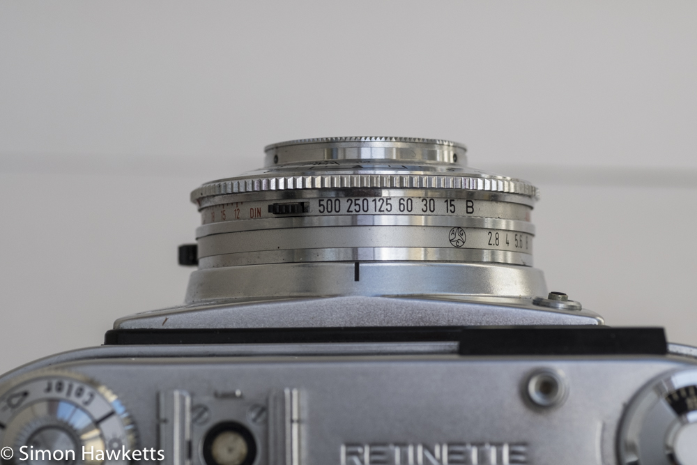 Kodak Retinette 1B 35mm viewfinder camera - shutter speed settings