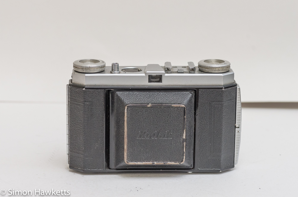 Kodak Retinette Type 017 35mm folding camera - front view with lens closed