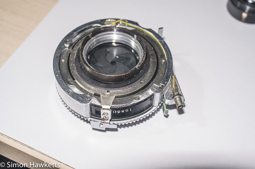 Kodak Retina IIc shutter - retaining ring refitted
