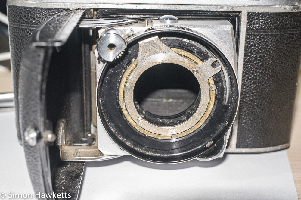 Kodak Retina IIc with shutter removed from body
