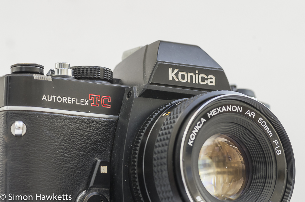 Konica Autoreflex TC with lens fitted