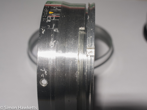 Kowa SE 35mm slr strip down - reassembled focus ring
