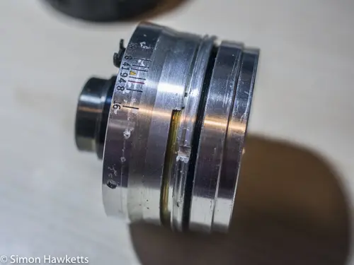 Kowa SE lens & aperture repair - lens focus ring removed