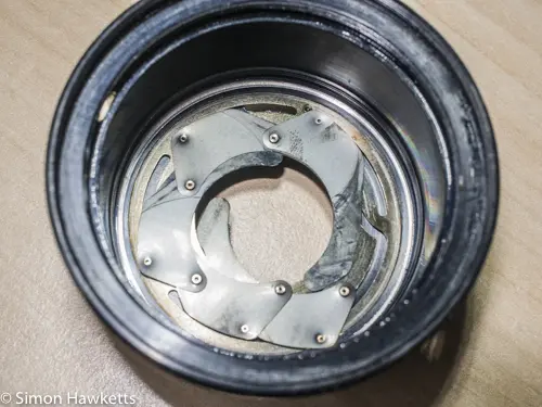 Kowa SE lens & aperture repair - oil on aperture blades