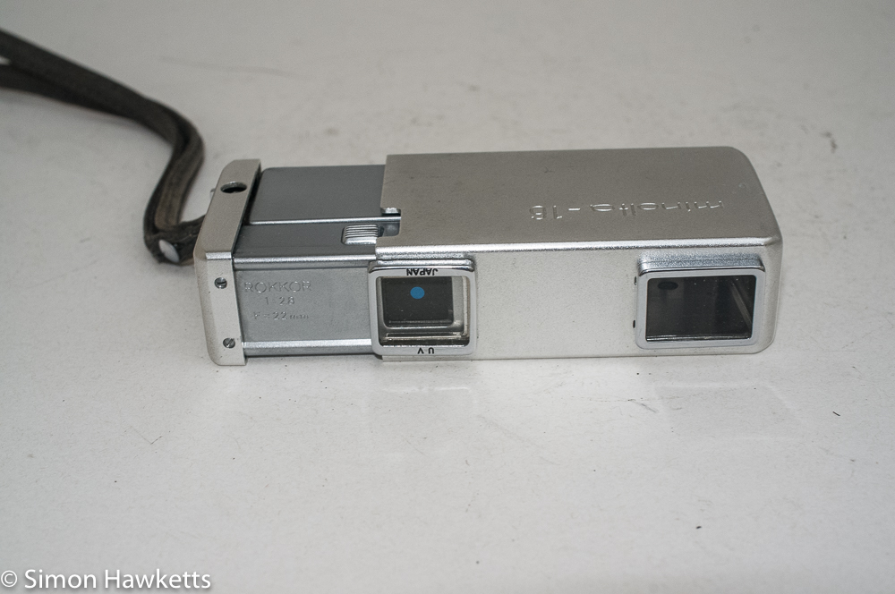 Minolta 16 sub miniature 16mm camera - camera open