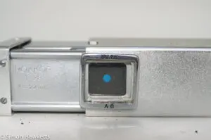 Minolta 16 sub miniature 16mm camera - shutter cocked indicator