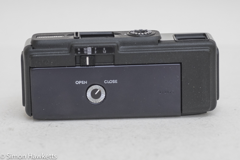 Minolta 16 QT 16mm still camera - film chamber closed and locked