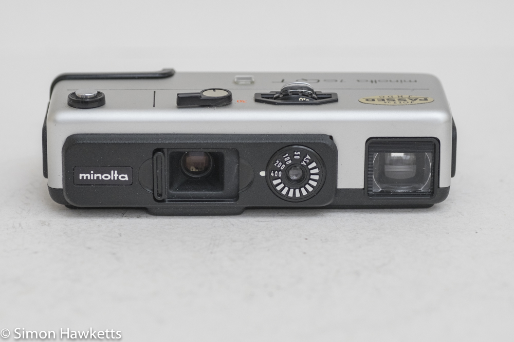 Minolta 16 QT 16mm still camera - front view