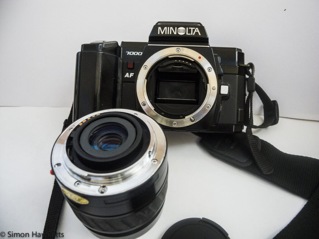 minolta 7000 autofocus 35mm slr with lens removed