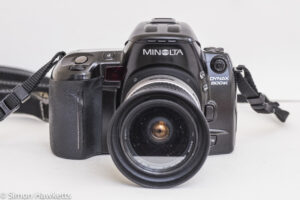 Minolta Dynax 800si autofocus 35mm camera - front view