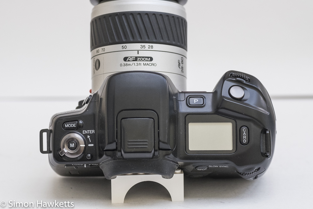 minolta dynax 700si 35mm autofocus top of camera