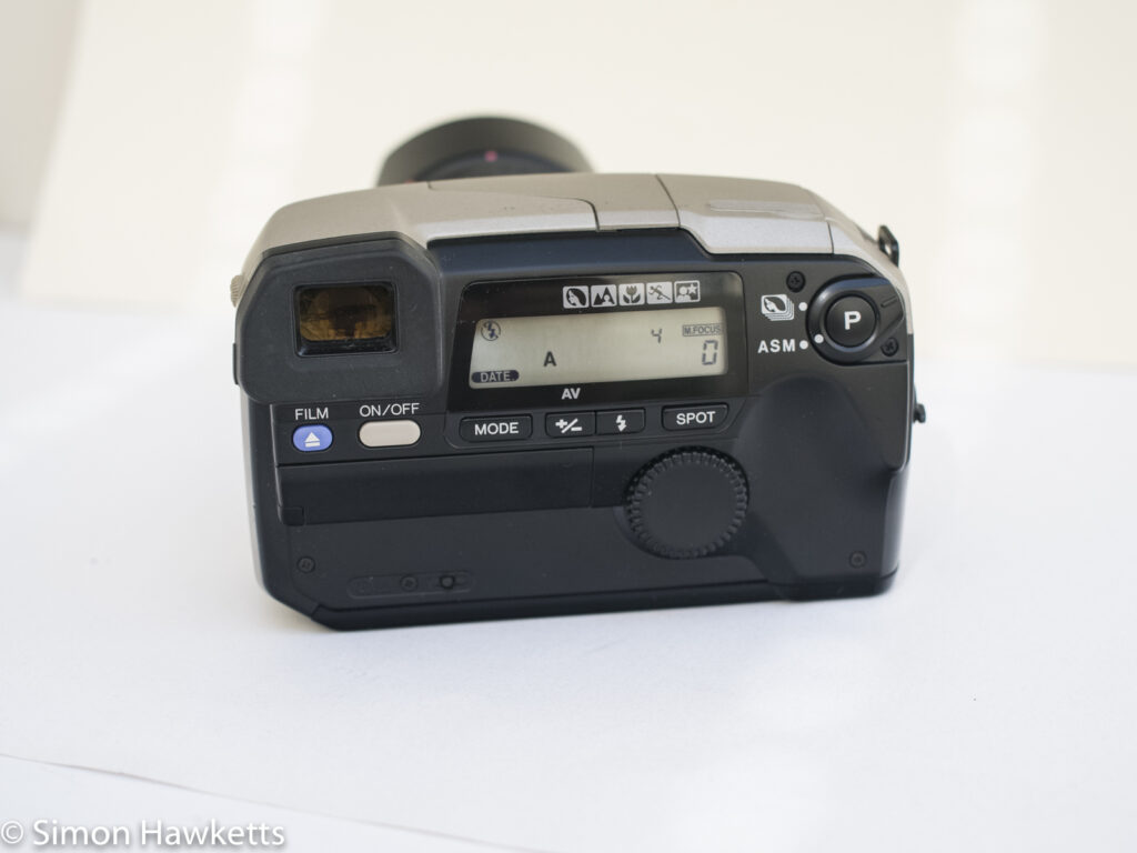 Minolta Vectis S-1 APS camera back view