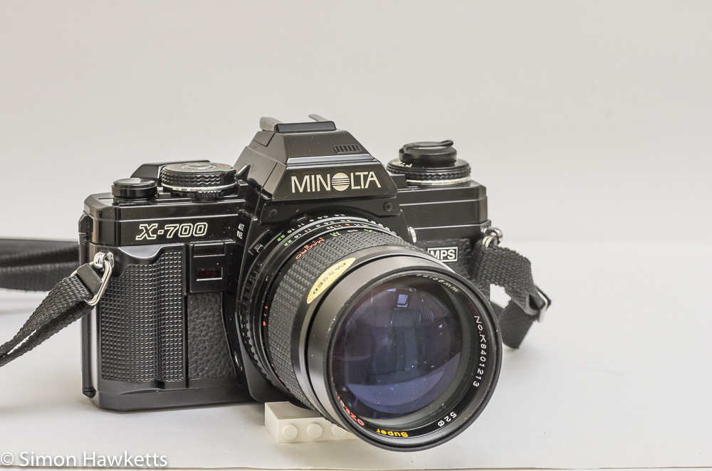 Minolta X-700 35mm slr fitted with Super Ozeck II lens