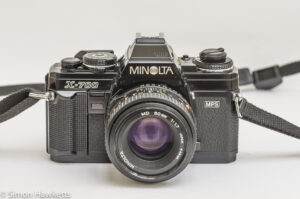 Minolta X-700 35mm slr front view