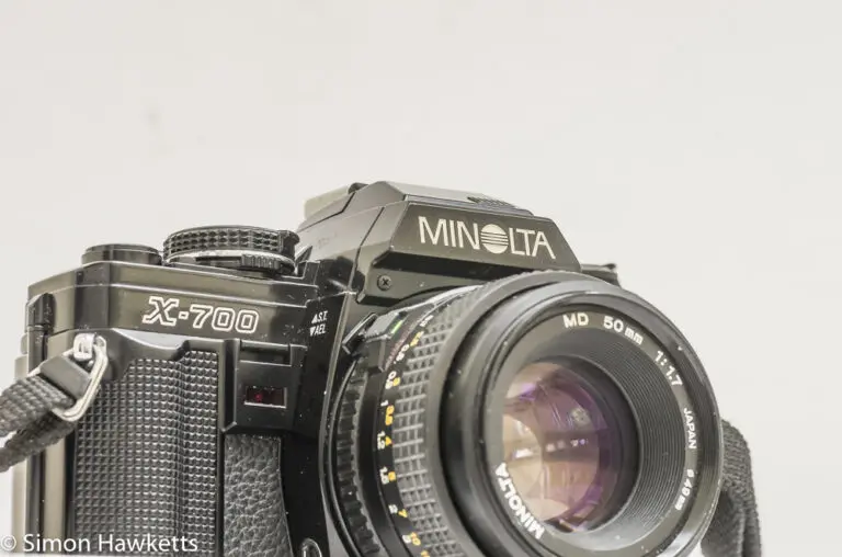 Minolta X-700 35mm slr with 50mm f/1.7 standard lens