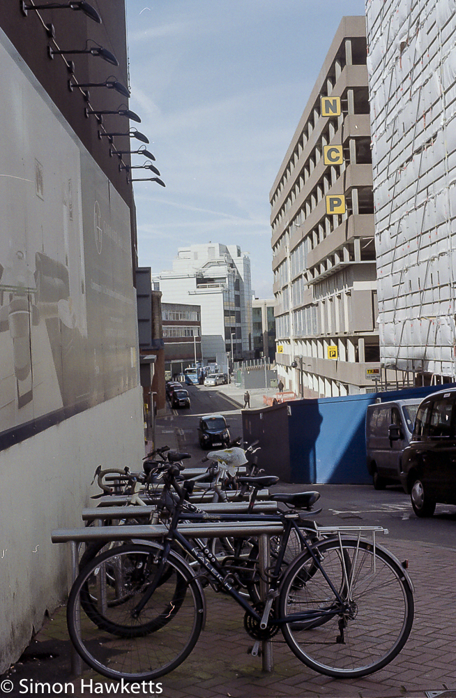minolta x 700 sample pictures the ncp car park and bikes in reading